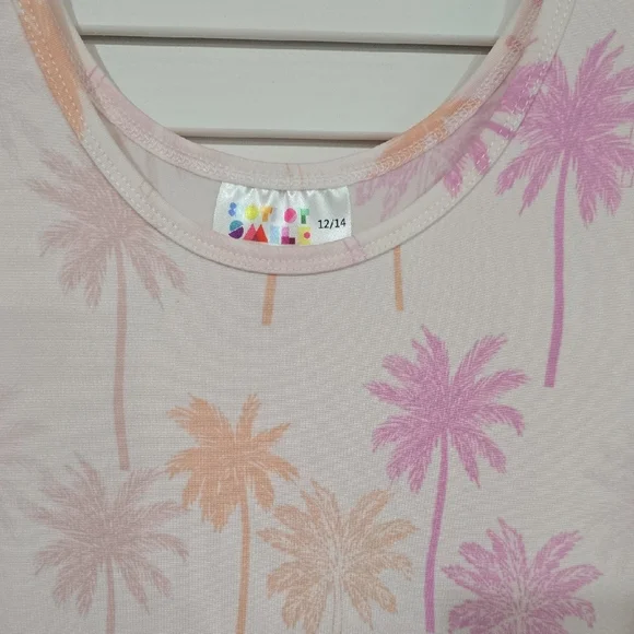 Dot Dot Twirl Dress - Pink Palm Trees - Picture 2 of 3